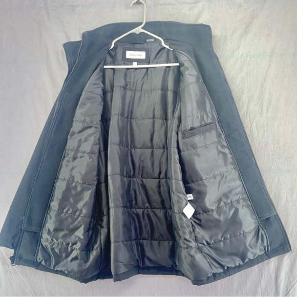 Calvin Klein Men's Black Raincoat Jacket Size Large - Picture 5 of 9